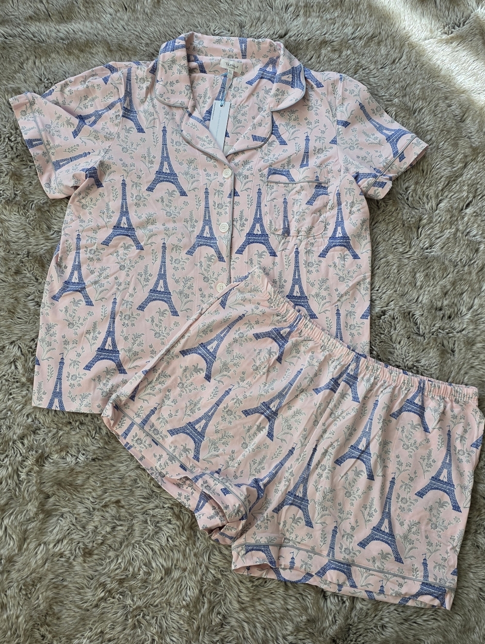 BedHead Short Sleeve Classic Shorty Stretch Jersey PJ Set Women's Size XL